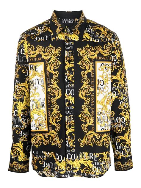 authentic versace buttons|Versace button down shirts.